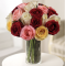 20 MIXED COLORED ROSES BOUQUET